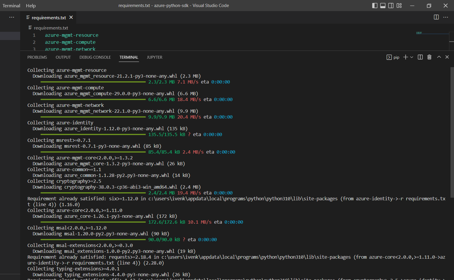 Provisioning VM in Azure using Azure Python SDK – UW-Milwaukee Cloud ...